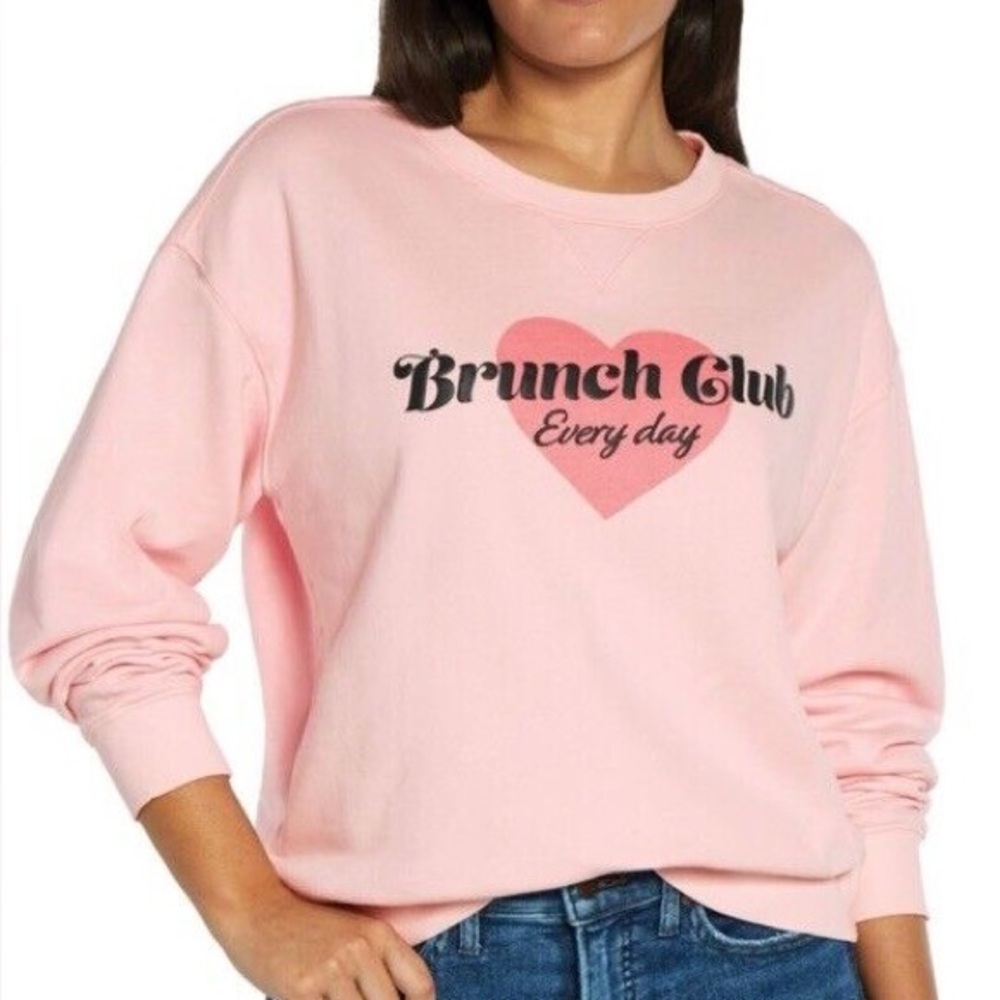 Wildfox Brunch‎ Club Everyday Crewneck Sweatshirt